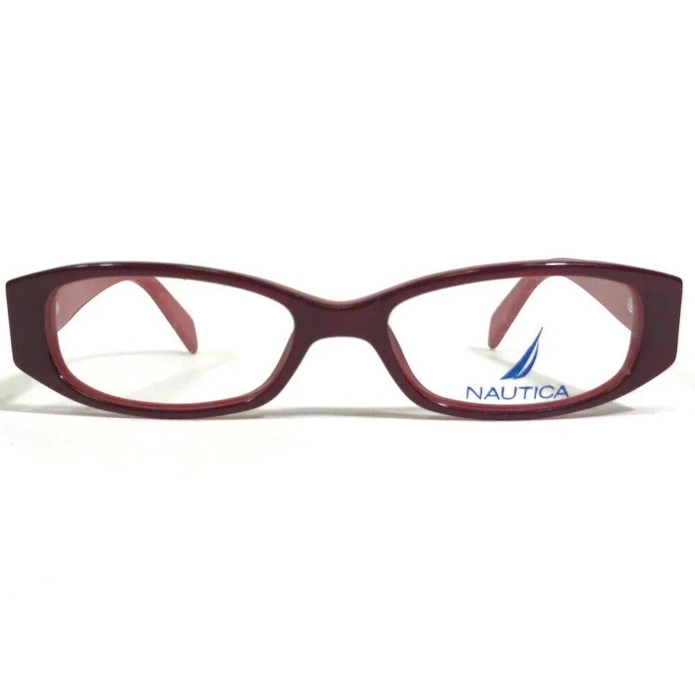 Nautica Petite Small Eyeglasses Frames N8038 654 Red Rectangular 48-16-135